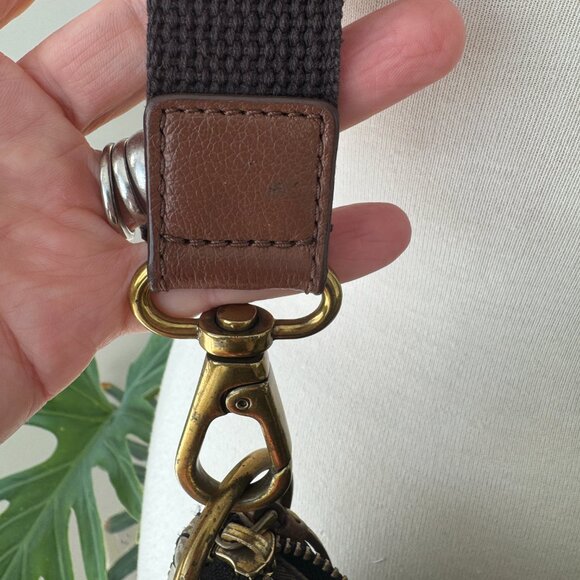 Fossil Keely Tote Bag Purse Color Block Pebbled Leather Crossbody Strap - Picture 10 of 16